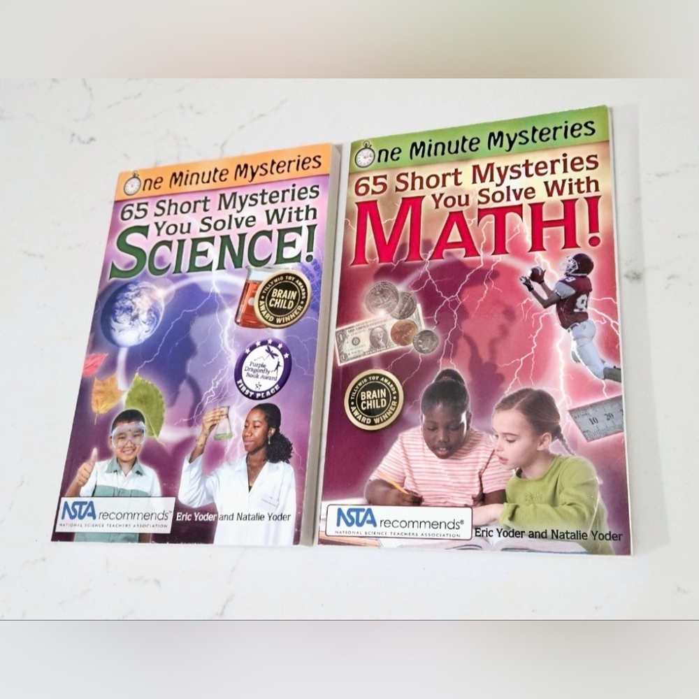 BOGO 65 Short Mysteries You Solve With Math And Science Books